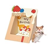 Retraite privée et paisible : offre un espace calme et privé grâce à un design semi-fermé, favorisant un sentiment de sécurité et réduisant les perturbations extérieures pour que vos hamsters se sentent en sécurité et détendus dans leur environnement soigneusement conçu