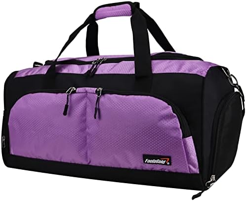 foolsGold Large Sports Holdall Duffel Bag - Black