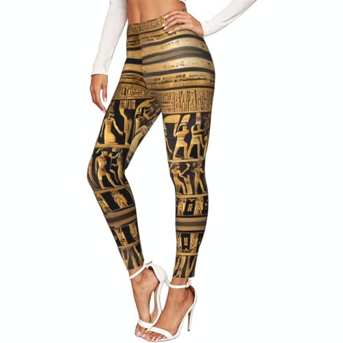 Leggings de compresión suave Egypts estampados para mujer perfectos para fitness y gimnasio