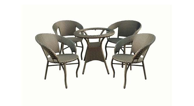 Image of India Beautiful Outdoor Indoor Rattan Wicker Garden Furniture Set for Coffee Table Balcony Furniture Office Furniture Patio Seating Set Standard (4 Chair 1 Table) Matte