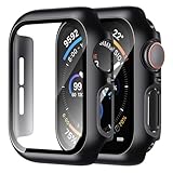 idudu Case for Apple Watch Screen Protector SE 3(2025)/SE 2/SE/Series 4 5 6 44mm Built-in HD Tempered Glass | Slim Guard Bumper | Full Coverage Protective | Hard PC Face Cover Compatible iWatch