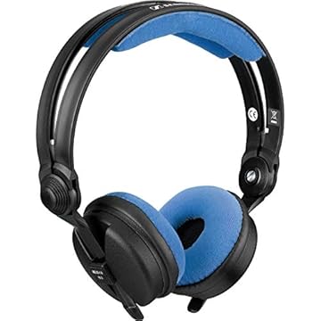 Kit Substituição Headband Pad e Earpads para Sennheiser HD 25 Azul de Veludo Original