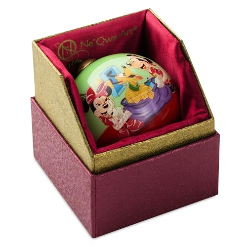 Hallmark Disney Mickey and Friends Ne'Qwa Art Christmas Ornament, Hand-Painted Glass, Gifts for Disney Fans by Hallmark - Image 8