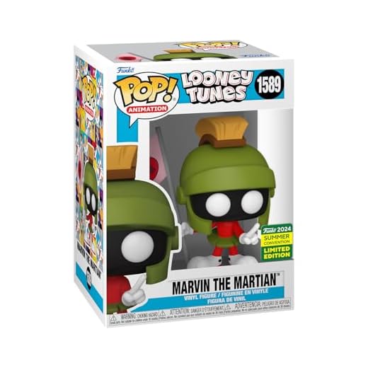 Funko Pop! Vinyl: Looney Tunes - Marvin The Martian - Exclusiva Amazon - Figura de Vinilo Coleccionable - Idea de Regalo- Mercancia Oficial - Juguetes para Niños y Adultos - Anime Fans