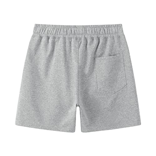 Dr.cyril Mens 5.5" Athletic Workout Shorts Cotton Lounge Shorts Elastic Waist Gym Joggers Sweat Shorts (S, Light Grey) #TOP2