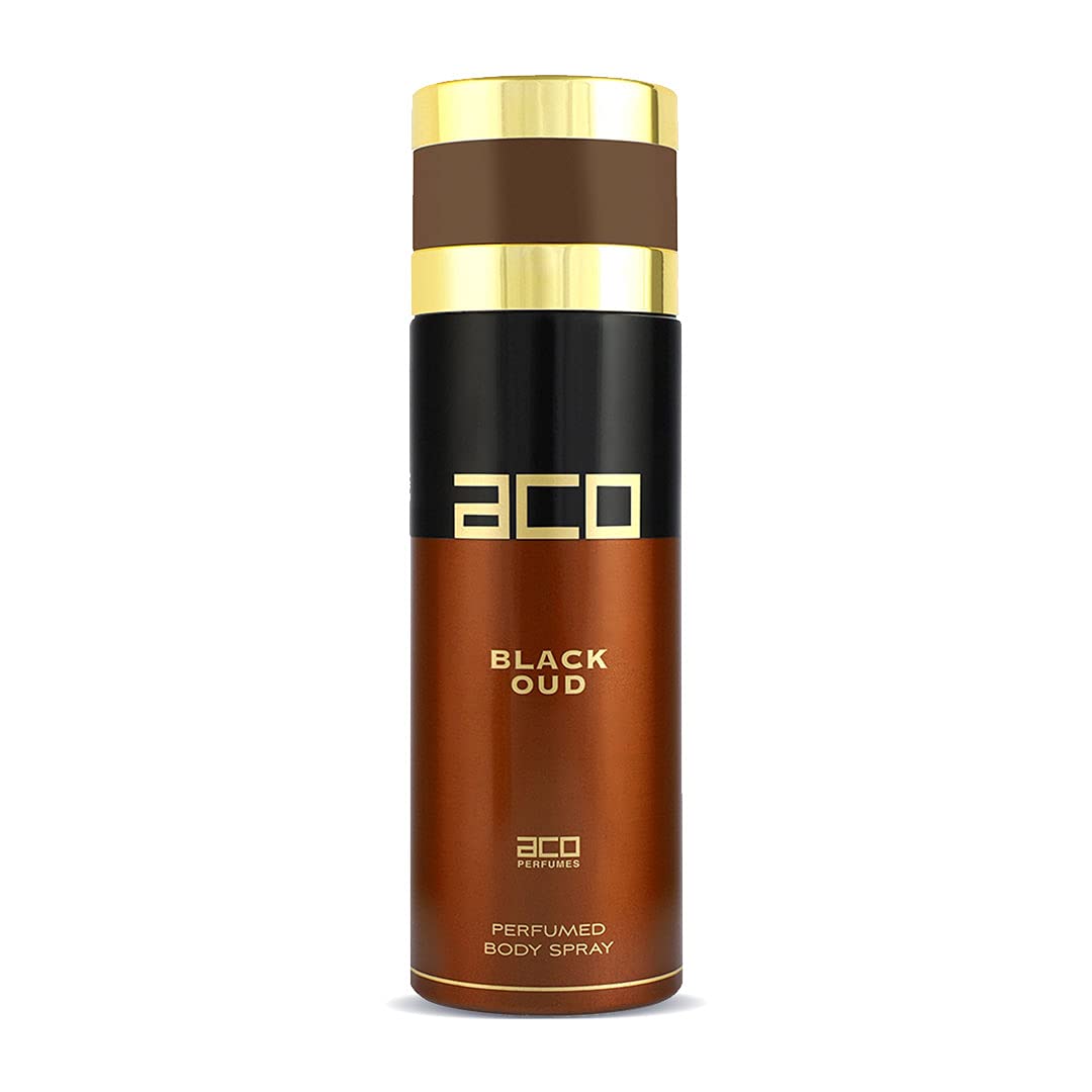 Aco Imported Black Oud Premium Deodorant, Long Lasting, Fresh & Soothing Fragrance Body Spray For Mens, Made in UAE, 200ml-image-26