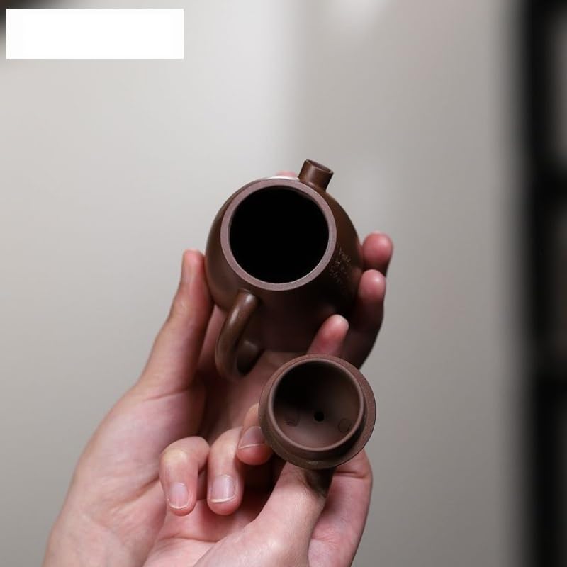 Czajniczek 120 ml retro fioletowy gliniany czajniczek ręcznie robiony garnek surowa ruda fioletowa glina zaparzacz do herbaty Zisha zestaw do herbaty luźny dzbanek do herbaty, mleka, kawy, czajniczek