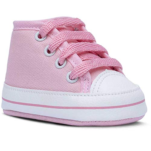 Sapatinho Bebe Tenis Star Menina 01.03 (Rosa, M)