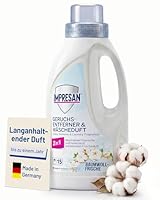 IMPRESAN Geruchsentferner & Wäscheduft 450 ml | 2in1 Waschmittel-Zusatz entfernt hartnäckige Gerüche | Langanhaltender frischer Wäscheduft | Für alle Textilien geeignet