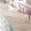FunStick Liquid Marble Wallpaper Pink and Gold Matte Vinyl Wrap for Furniture Kitchen Worktop Covering Self Adhesive Wallpaper Bathroom Marble Sticky Back Plastic Cupboards Tables Gold Pink 30CMx5M #3