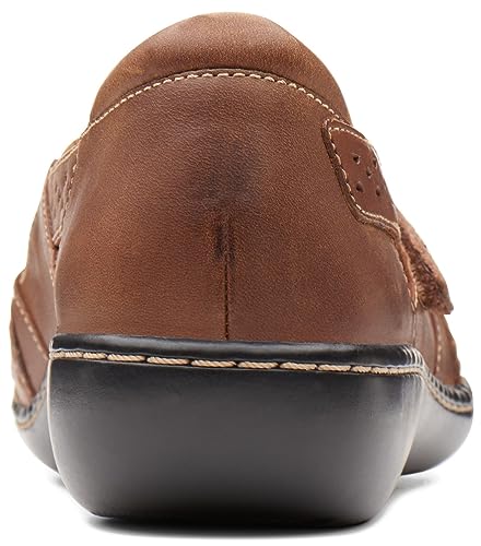 Clarks Clarks womens Ashland Spin Q Mary Jane Flat, Dark Tan Leather, 8.5 US
