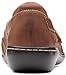 Clarks womens Ashland Spin Q Mary Jane Flat, Dark Tan Leather, 9.5 US