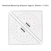 Chart Drawing Triangle Ruler, Navigation Parallel Ruler Ship Drawing Triangle 300mm Acrylic Precise Engraved Scales Adjustable for Boats Yachts Ships