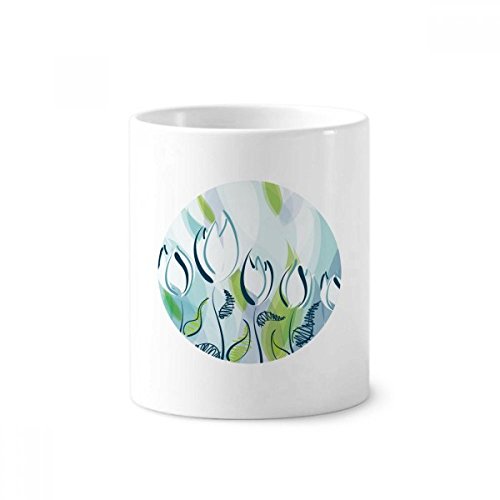 Brosse à dents pen holder tulipe céramique pour organiser le lavabo