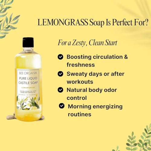 Image of Lemongrass Liquid Castile Soap 300ml
