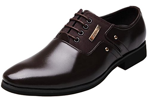 DADAWEN Chaussure Mocassins Homme/Classic Oxford Chaussures Cuir Homme Brun(B) 41