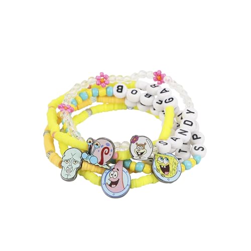 Bioworld Spongebob Squarepants Character Friendship Bracelets (Set of 5)
