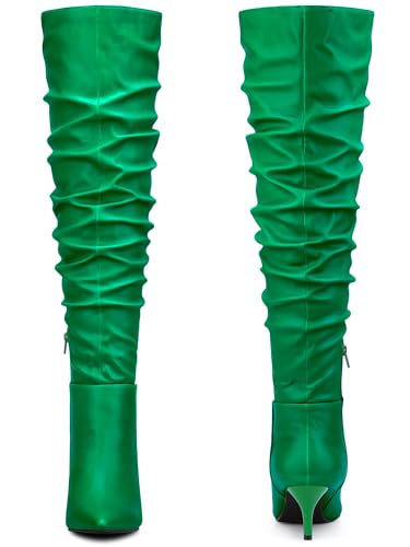 Perphy Pointed Toe Slouches Stiletto Heels Over the Knee High Boots for Women2