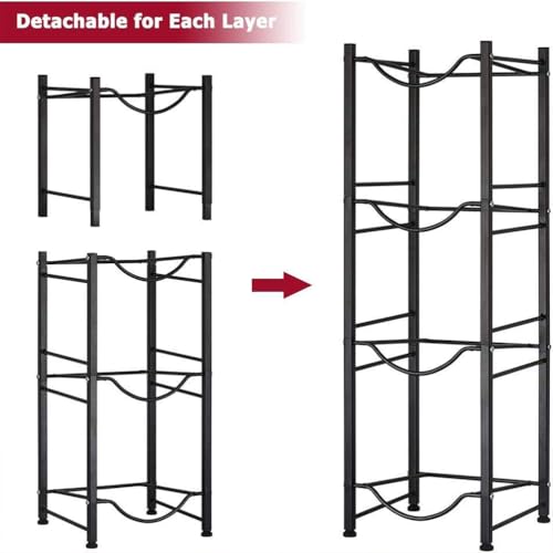 Support de rangement de porte-bouteilles vertical gain de place - 4