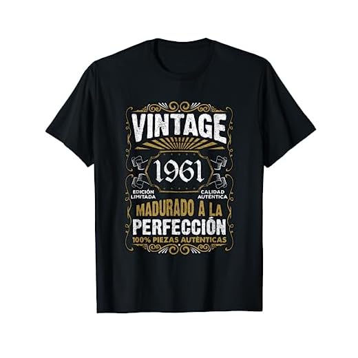 61 años Vintage 1961 Regalo de 61 cumpleaños Hombre Mujer Camiseta