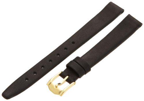 Hadley-Roma Women's 12mm Leather Watch Strap, Color:Black (Model: LSL976RA-120)