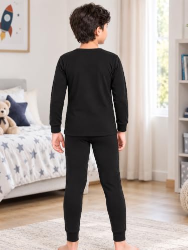 Image of Bodycare Insider Anti-Bacterial Solid Kids Thermal Top & Bottom Unisex Set