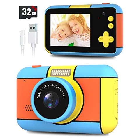 BaFuland Cámara Digital para Niños con Selfie y Tarjeta SD 32G Cover