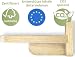 WOOWOOD® Kletterwand Katzen | Katzentreppen 3er-Set | Katzentreppe Wand | Katzen Kletterwand Set | Katzenleiter | Catwalk Katze | Wand Klettern XL - Naturhell