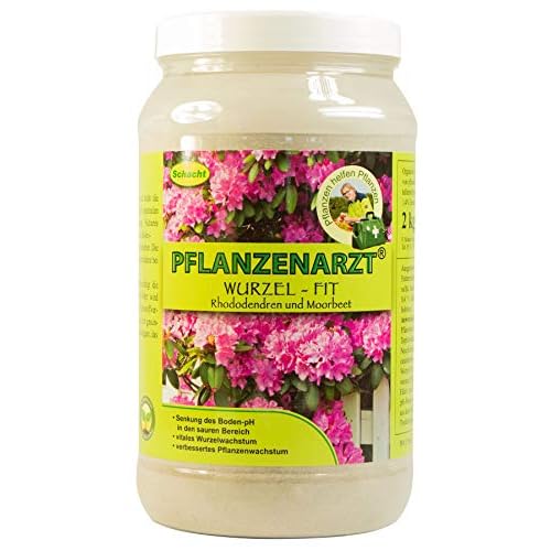 PFLANZENARZT® Wurzel-Fit Rhododendren & Morbeetpflanzen, Organisch-mineralischer NP-Dünger mit Schwefel und Calcium, 2kg