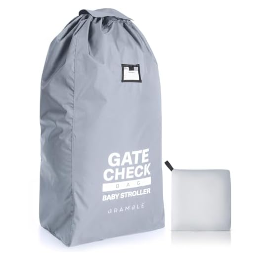 Kinderwagen Transporttasche – Kinderbuggy Tasche und Reisetasche ideal für den Gate Check in beim Fliegen – einfacher Buggy Transport & leicht zu identifizieren am Flughafen Gepäckband