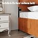 Bladez Luxuriöses Lederbett – Modernes Doppelbettgestell mit 2 weichen Lederkissen, stabilem Metallrahmen & 4 abnehmbaren Füßen, Polsterbett ohne Boxspring erforderlich (Brown, 140 * 200)