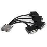 StarTech.com VHDCI to Quad DVI-D Splitter Breakout Cable - VHDCI (M) to 4 port DVI-D (F) Cable for NVIDIA & VisionTek Graphics Cards (VHDCI24DVI)