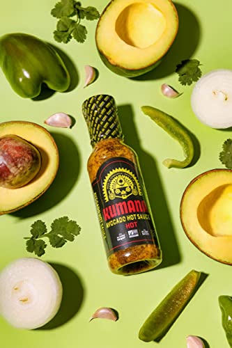 Kumana Avocado Hot Sauce - Made with Ripe Avocados and Habanero Chili Peppers for a Delicious, Creamy & Spicy Flavor. The Perfect Keto and Paleo-Friendly Condiment for Your Meals. No Added Sugar, Gluten-Free and Low-Carb. 13.1 Ounce Bottle