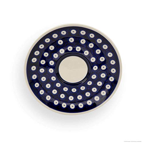 Bunzlauer Keramik Untertasse Ø=16.00 cm, H=1.8 cm, Dekor 42, Blau