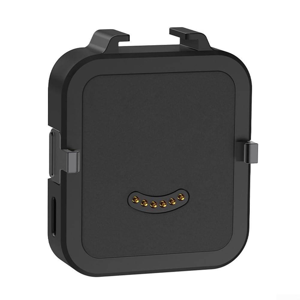 Base de carga magnética de 500 mAh para Insta360 GO para cámara Ultra, estación base de carga ABS portátil con almacenamiento de energía eficiente, accesorio de viaje compacto para rápido (negro)