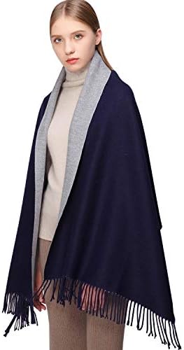 RIIQIICHY Winter Scarf Pashmina Shawl Wrap for Women Long Large Warm Thick Reversible Scarves