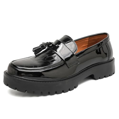 Mocasines de plataforma para hombre: estilo formal y moderno ideal para la oficina o bodas