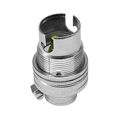 K M Electronics Silver Chrome Light Bulb Holder Cover