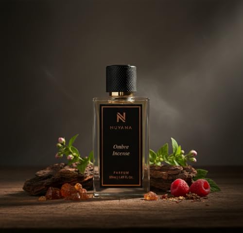 Image of Ombre Incense Perfume 50ml for Men & Women | Luxury Dark Woody Amber Oud Fragrance | Long Lasting Premium Perfume Spray | Smoky Incense Scent for Evenings, Date Nights & Special Occasions