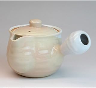 萩焼 姫土急須中（茶こし付）（白箱）