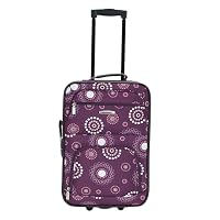 Rockland Fashion Softside Upright Luggage Set, Expandable, Purple Pearl, 2-Piece (14/19) — image 2