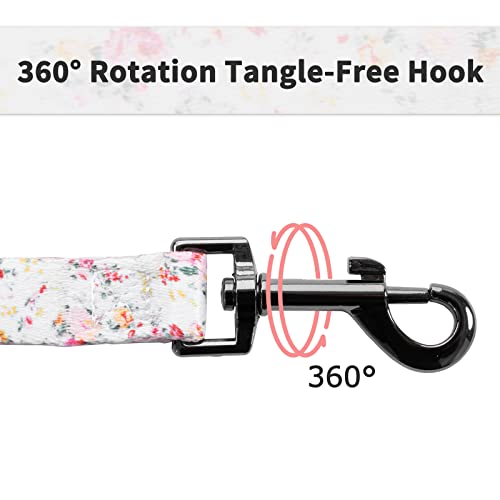 Ihoming Dog Collar And Leash Set For Daily Outdoor Walking Running Training, Floral Sky Design For Medium Boys Girls Dogs Cats Pets, M-Up To 45Lbs #TOP4