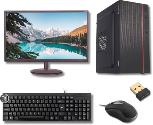 Image of Desktop Computer Full Setup, Core i3 6th Gen, 16GB RAM, 256GB SSD, 18.5 Inch LED Monitor, WiFi Adapter, Keyboard & Mouse, Mouse Pad & Cleaning Kit