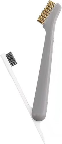 Shakven Cepillos de alambre para limpiar el óxido  Juego de cepillos de limpieza profunda 3 en 1, cepillo pequeño para limpieza de baño, cepillo de