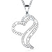 Ado Glo Christmas Day Gifts Always My Daughter Forever My Friend Love Heart Pendant Necklace, Fashion Jewelry for Women Girls, Birthday Thanksgiving Xmas Present from Dad Mom Parents to Her