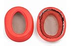 Aiivioll MDR-100AAP - Almohadillas de Piel sintética para Auriculares Sony MDR-100AAP 100A H600A, Color Rojo