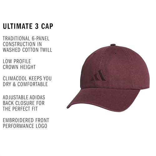 Image of adidas Men's Ultimate Baseball Cap - Athletic Relaxed Cotton Strapback Hat
