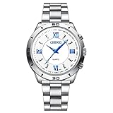 ♥Präzise Quarzuhr♥ Unsere Armbanduhren zeichnen sich durch ein japanisches Qualitäts Quarzwerk aus. Die Quarzuhr funktioniert mittels Taktgeber auf Quarz Basis. Sie können die Zeit einfach und klar mit dem Zifferblatt mit unterschiedlichen Zeigern ablesen. Ziehen Sie die Krone von der Basis weg und drehen Sie sie im Uhrzeigersinn, um die Zeit einzustellen. Einfach die hintere Abdeckung aufheben, um die Batterie zu wechseln.