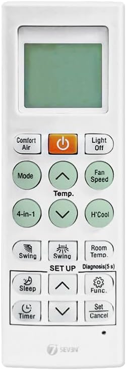 7SEVEN® Compatible with Lg Ac Remote AKB75415306 Model 36K Suitable for Split 1 1.5 2 Ton Window and Cassette Air Conditioner