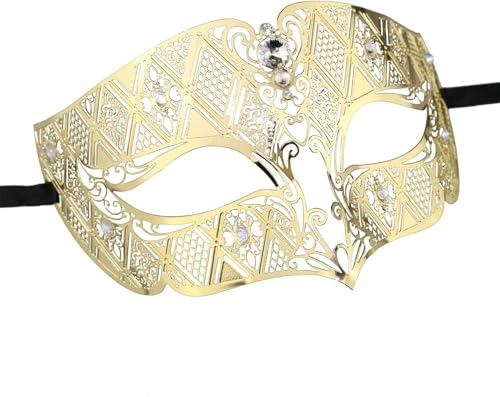 Image of Coddsmz Couples Venetian Masquerade Mask Set Luxury Style Princess Party Mask for Couples Women and Men Mardi Gras Masks